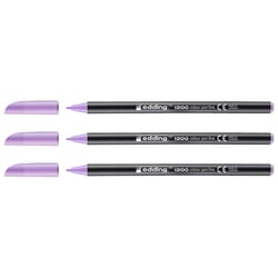 Lot de 3 feutres de coloriage pointe fine 1 mm - EDDING - Lavande baies