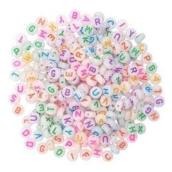 MégaCréa DIY - Perles lettres phosphorescentes 0,7 x 0,3 cm 40 g