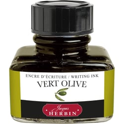 Flacon d'encre pour stylo plume - Vert olive - Herbin - 30ml