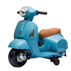 Véhicule électrique Mini Vespa GTS Bleu - Turbo Challenge