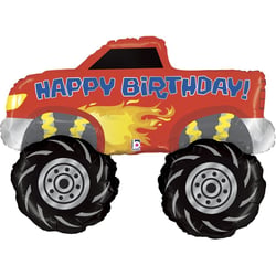 Ballon Géant Monster Truck Happy Birthday