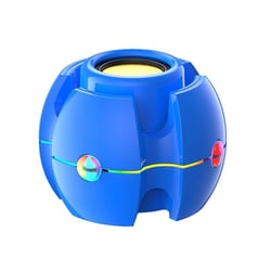 Mini Enceinte Bluetooth Effet Lumineux RGB Son Surround 3D Autonomie 4 Heures Bleu YONIS