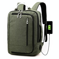 Sac À Dos Ordinateur Multifonction Résistant À L'eau Pour Voyage Et Travail Vert YONIS