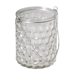 Récipient en verre Gaufre av.anse, 7,5x7,5x9cm, 200ml