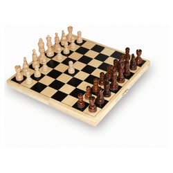 Jeu d'echecs de voyage en bois - Smallfoot - Beige