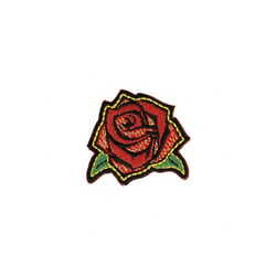 Ecusson thermocollant Rose rock 2cm x 3cm