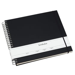 Album photo spirales Maxi Mucho – 90 pages blanc crème – Noir – Semikolon