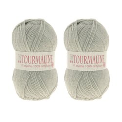 Lot de 2 pelotes Tourmaline gris - 100% acrylique - 50g/200m - Distrifil