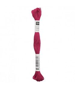 Fil à broder mouliné Uni - Rico Design 061 Rose