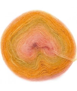 Fil à tricoter ESSENTIALS SUPER KID MOHAIR COLOUR LOVE - Rico Design 15 Orange