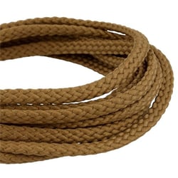 Bobine 50m Cordon damier polyester 5mm marron chocolat