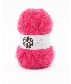 Pelote à tricoter PINGO CALIN - certifié Oeko-Tex - Pingouin Fuchsia Pink