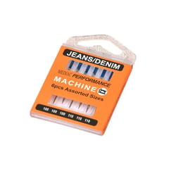 Assortiment de 6 aiguilles machine à coudre universelles jeans taille 100-110
