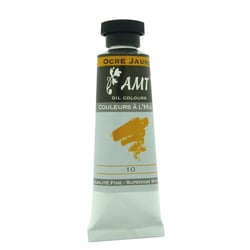 Peinture à l'huile fine en tube ocre jaune 45ml - Amt
