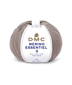 Pelote de laine Merino Essentiel 3 - DMC - Certifié Oeko-Tex 986 Marron