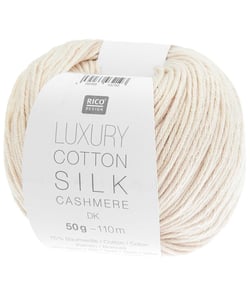 Fil exceptionnel Luxury Cotton Silk Cashmere dk - Rico Design 07 Ivoire