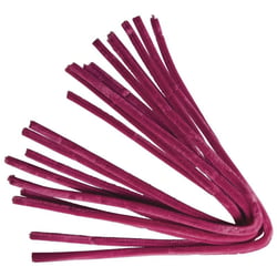 Fil de chenille, 50cm, Epaisseur 9 mm, 10pces, rose foncé