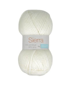 Pelote de laine à tricoter Tricot SIERRA - Distrifil 501 Blanc