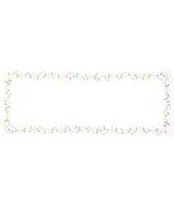 Kit de chemin de table à broder - Chaine de Marguerites - 40 x 100 cm - Trimits Blanc