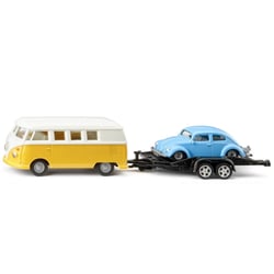 VW T1 avec Remorque et VW Coccinelle 1:50 - Siku