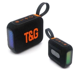 Enceinte Bluetooth Stéréo Sans Fil Bass RGB Lumière TWS Appels Mains Libres Noir YONIS