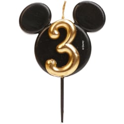 Bougie Anniversaire Mickey Mouse N°3   8,5 cm