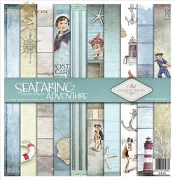 10 papiers assorties scrapbooking 30.5 x 30.5 cm Itd Collection SEAFARING ADVENTURE
