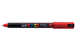 Lot de 6 Marqueurs pointe calibrée extra-fine POSCA PC1MR 0,7mm Rouge POSCA