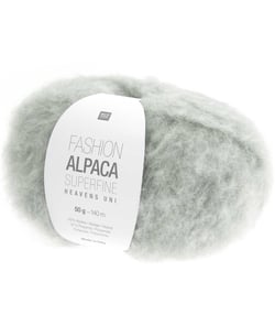 Fil de laine à tricoter Fashion Alpaca Superfine Heavens Uni - Rico Design 10 Menthe