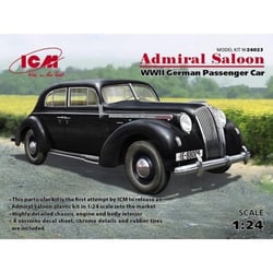 Admiral Saloon, WWII German Passenger Car. Based on the Admiral Cabriolet with open cover, WWII German Passenger Car model kit +
