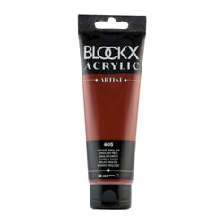 Peinture acrylique - Rouge anglais - 405 - BLOCKX Artist - Qualité beaux-arts - Tube 120ml