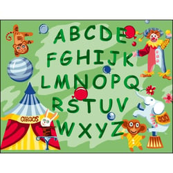 Princesse - Canevas antique ABC du cirque 50x65cm
