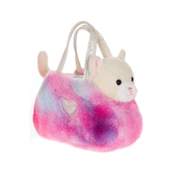 Peluche Gipsy Toys - Chat - Beige et blanc - 18 cm