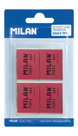 Blister 4 gommes nata® 624