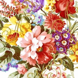 Lot de 4 serviettes en papier découpage collage 33 cm BRASSEE DE FLEURS F 413