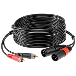 Câble bretelle adaptateur XLR mâle / RCA 2m KLOTZ Klotz