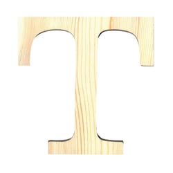 Lettre T - 11.5 cm - bois - Artemio