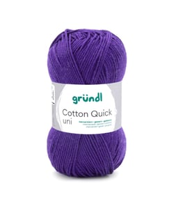 Fil à tricoter COTTON QUICK UNI - Gründl - PPSC - certifié Oeko-Tex 109 Violet