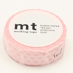 Masking tape - Pois rose p‚le - 7 m x 15mm