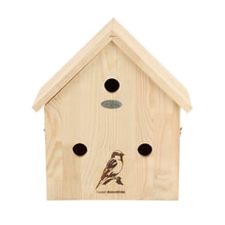 Nichoir pour moineaux en bois