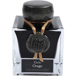 Encre pour calligraphie - Gris orage - Les encres 1670 - Herbin - Flacon 50ml