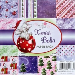 36 papiers fantaisis assorties 15.2 x 15.2 cm Wild Rose Studio XMAS BELLA