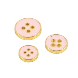 Bouton laqué rose