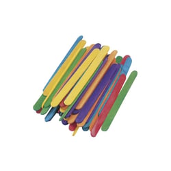 Baguettes à  bricoler en bois, 110x11mm, 72 pces, assorties