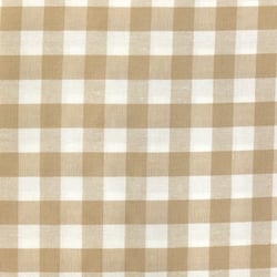 Tissu Rayures Très grands carreaux 17 mm Beige