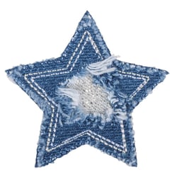 Transfert Thermocollant Etoile en Jeans 6cm