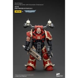 Warhammer 40k - Figurine 1/18 World Eaters Khorne Berzerker avec Eviscerator Chainsword 13 cm - Joy Toy (CN)