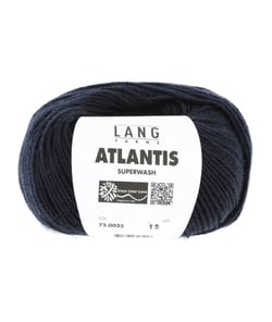 Pelote de laine vierge ATLANTIS - Lang Yarns 0025 Bleu