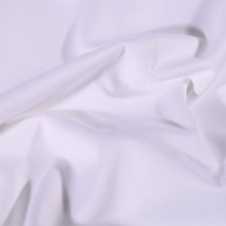 Tissu Coton Sergé uni Blanc