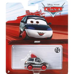 Vehicule cars chisaki - voiture miniature noire et blanche - mattel - gbv51